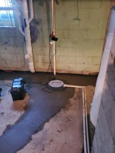 All Star Basements fixing water in the basement before renovations in Rochester, MN