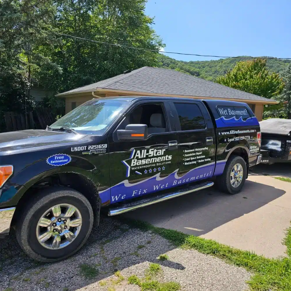 Full Perimeter Basement Waterproofing in Minnesota City