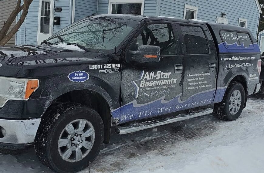 All-Star Basement Drain System install in Austin, MN